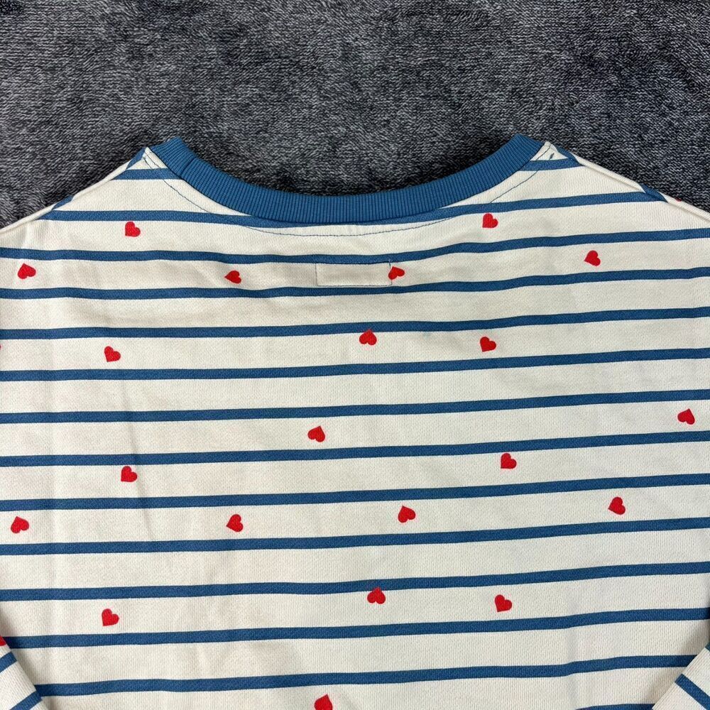 Pact Scattered Hearts Slouchy Sweatshirt Fleece Crewneck S Organic Cotton NWT - Picture 9 of 10